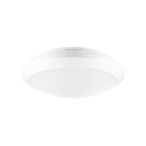 INTEGRAL TOUGH SHELL+ BULKHEAD 350MM DIA IP66 2500LM 24W 4000K IK10 120 BEAM NON-DIMM WHITE 104LM/W