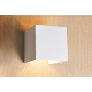 INTEGRAL INDOOR DECORATIVE PAINTABLE GYPSUM KOZANI WALL LIGHT IP20 FOR 1 X G9 MAX 40W WHITE