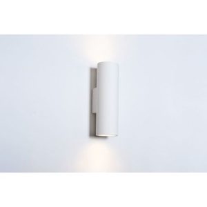 INTEGRAL INDOOR DECORATIVE PAINTABLE GYPSUM KOS WALL LIGHT IP20 FOR 2 X GU10 WHITE