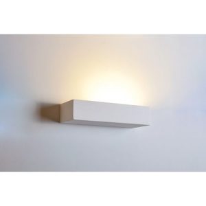INTEGRAL INDOOR DECORATIVE PAINTABLE GYPSUM LAMIA WALL LIGHT IP20 FOR 1 X E14 MAX 40W WHITE