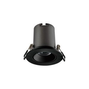 INTEGRAL HI-BRITE TILTABLE DOWNLIGHT 60MM CUTOUT 9W 715LM 82LM/W 3000K 30 BEAM DIMMABLE BLACK