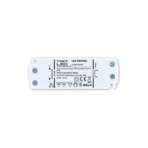 INTEGRAL CONSTANT VOLTAGE DRIVER 20W 12VDC IP20 NON-DIMM 200-240V INPUT