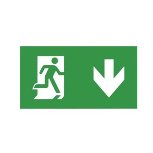 INTEGRAL SLIMLINE 2 EMERGENCY LEGEND DOWN ARROW FOR ILEMES050/51
