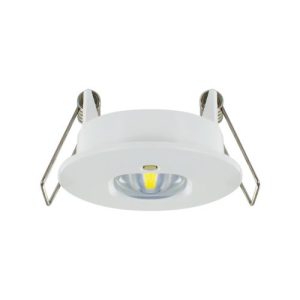 INTEGRAL 1W COMPACT EMERGENCY DOWNLIGHT 34MM CUTOUT IP20 100LM 4000K 3HR NON-MAINTAINED OPEN AREA MANUAL TEST
