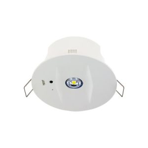 INTEGRAL 3W COMPACT EMERGENCY DOWNLIGHT 85MM CUTOUT IP20 64000K 3HR NON-MAINTAINED CORRIDOR AND OPEN AREA LENS INC MANUAL TEST
