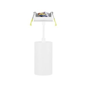 INTEGRAL ACCENTPLUS SPOTLIGHT S1 56MM DIAMETER 100MM LENGTH GU10 LED RECESSED MOUNTED 70MM CUTOUT SUSPENDED PENDANT 1M CABLE WHITE FINISH