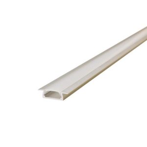 INTEGRAL PROFILE ALUMINIUM RECESSED 2M FROSTED DIFFUSER 22 X 6MM END CAP AND MOUNTING BRACKET ARE SOLD SEPARATELY