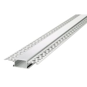 INTEGRAL PROFILE ALUMINIUM RECESSED 1M FROSTED DIFFUSER INCLUDE 2 ENDCAPS