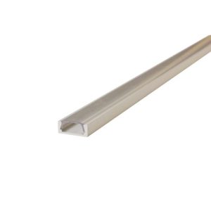 INTEGRAL PROFILE ALUMINIUM SURFACE MOUNT 1M CLEAR DIFFUSER 15.2 X 6MM END CAP AND MOUNTING BRACKET ARE SOLD SEPARATELY