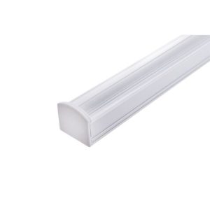 INTEGRAL PROFILE ALUMINIUM SURFACE MOUNT 2M CLEAR DIFFUSER 18 X 13MM INCLUDE 2 ENDCAPS AND 4 MOUNTING BRACKETS