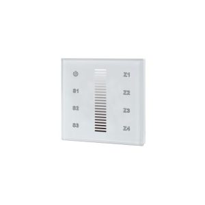 INTEGRAL RF WALL MOUNT TOUCH REMOTE SINGLE COLOUR 4 ZONE 100-240 AC INPUT WHITE REQUIRED TO USE WITH ILRC014 RECEIVER.