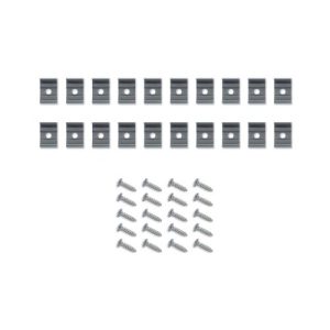 INTEGRAL 20 METAL CLIPS AND SCREWS FOR IP65 NEON FLEX STRIP