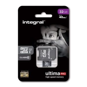 32GB MICROSDHC CARD C.10 40MB/S + SD ADT