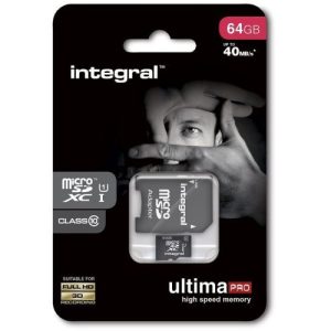 64GB MICROSDHC CARD C.10 40MB/S + SD ADT