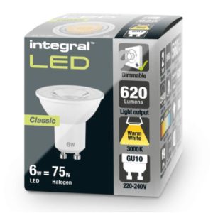 4.9W 590LM GU10 4000K LED NON-DIM LAMP 41-84-42