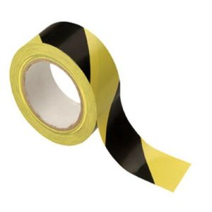 BLACK/YELLOW HAZARD TAPE 48MM X 33M