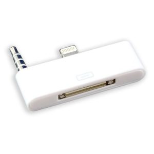 LIGHTNING ADT.- 30PIN DOCK PLUG WHITE