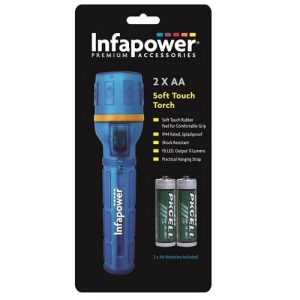INFAPOWER 2AA LED SOFT BLUE TORCH
