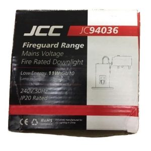 JCC FIREGUARD LONG NECK GU10 DOWNLIGHT IP20 FIRE RATED CHROME