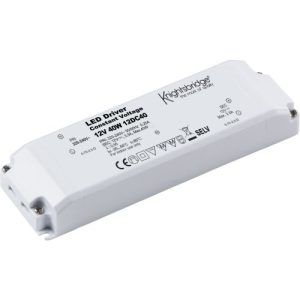 KNIGHTSBRIDGE IP20 12V DC 40W LED DRIVER - CONSTANT VOLTAGE