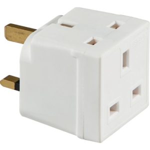 KNIGHTSBRIDGE 13A 2-WAY MAINS UNFUSED ADAPTOR