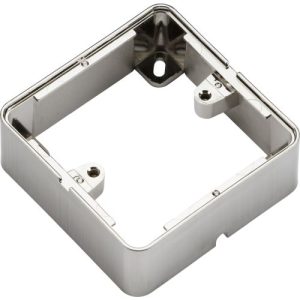 KNIGHTSBRIDGE 1G SURFACE BOX - BRUSHED CHROME EFFECT