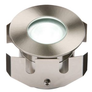 KNIGHTSBRIDGE IP68 1W WHITE HIGH POWERED LED STAINLESS STEEL DECKING LIGHT