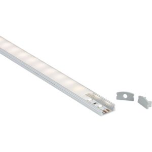 KNIGHTSBRIDGE 1M ALUMINIUM PROFILE - SURFACE MOUNT FLAT