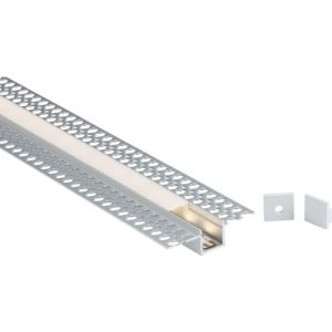 KNIGHTSBRIDGE 2M ALUMINIUM PROFILE - PLASTER-IN RECESSED