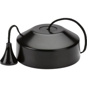 KNIGHTSBRIDGE 1-WAY 10-150W (5-100W LED) TRAILING EDGE PULL CORD DIMMER SWITCH - MATT BLACK