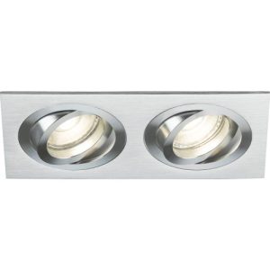 KNIGHTSBRIDGE AMBAR TWIN TILT SQUARE DOWNLIGHT BRUSHED CHROME