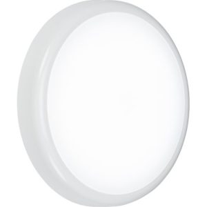 KNIGHTSBRIDGE LED IP65 14W CCT EMERGENCY/SENSOR ROUND BULKHEAD