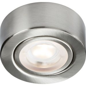 KNIGHTSBRIDGE 230V LED UNDER CABINET LIGHT-BRUSHED CHROME CCT