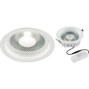 KNIGHTSBRIDGE 230V 20W COB LED RECESSED COMMERCIAL DOWNLIGHT 4000K