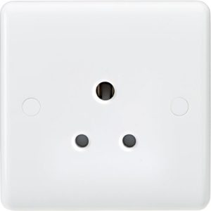 KNIGHTSBRIDGE CURVE 5A UNSWITCHED SOCKET