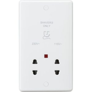 KNIGHTSBRIDGE CURVE D/VOLT SHAVER SOCKET