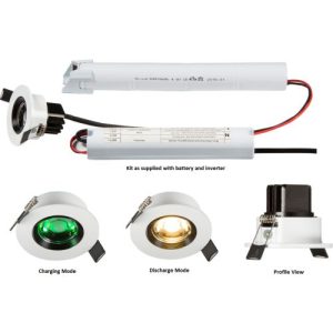 KNIGHTSBRIDGE 230V IP20 5W LED EMERGENCY DOWNLIGHT 6000K (NON-MAINTAINED USE ONLY)
