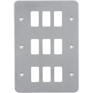 KNIGHTSBRIDGE METALCLAD 9G GRID FACEPLATE
