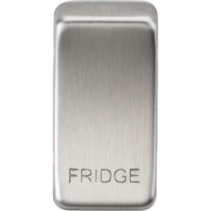 KNIGHTSBRIDGE SWITCH COVER "MARKED FRIDGE" - BRUSHED CHROME