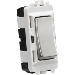 KNIGHTSBRIDGE 20AX 2 WAY SP GRID MODULE - BRUSHED CHROME