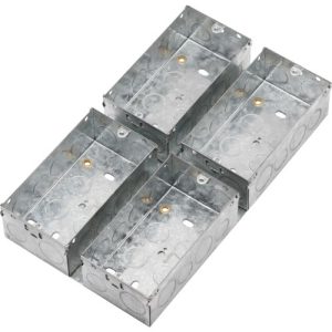KNIGHTSBRIDGE 47MM GALV BACK BOX FOR MEDIA PLATE