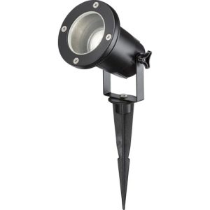 KNIGHTSBRIDGE 230V IP65 GU10 GROUND SPIKE - BLACK