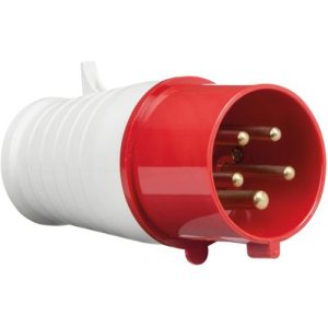 KNIGHTSBRIDGE 415V IP44 32A PLUG 3P + N + E
