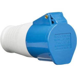 KNIGHTSBRIDGE 240V IP44 32A CONNECTOR 2P + E