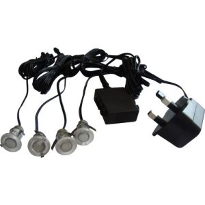 KNIGHTSBRIDGE IP44 MINI LED KIT 4 X 0.1W BLUE LEDS