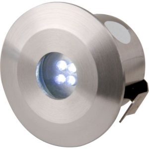 KNIGHTSBRIDGE IP44 STAINLESS STEEL LED KIT 4 X 0.5W BLUE LEDS