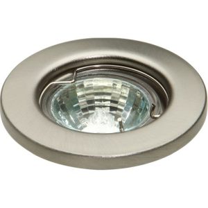 KNIGHTSBRIDGE IP20 12V 35W MAX. L/V BRUSHED CHROME DOWNLIGHT
