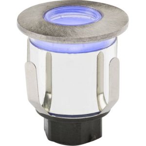 KNIGHTSBRIDGE 230V IP65 0.6W LED BLUE MINI GROUND LIGHT COMES WITH THREE INTERCHANGEABLE HEADS
