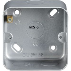 KNIGHTSBRIDGE METAL SURFACE 1G BACK BOX