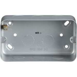 KNIGHTSBRIDGE METAL SURFACE 2G BACK BOX